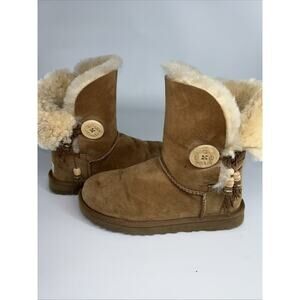 UGG Australia Azalea charm Chestnut Boots 1103129 Womens Size 7